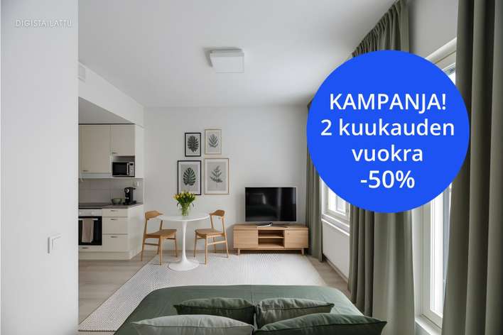 Kerrostalo, 1H+KT+ALK+RP, 28 m², Herttuankulma