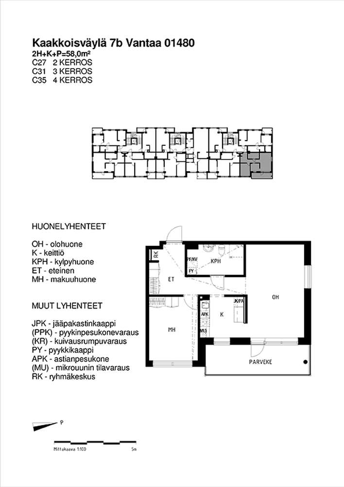 Kerrostalo, 2H+K, 58 m², Mikkola - Näkymä 2