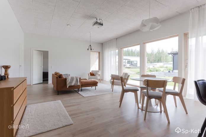 Omakotitalo, 4h+k+s+ph+s+khh+pukuh+2xwc+arkiet+2xvh+autotalli+tekn+terassi, 124 m², Siivikkala - Näkymä 4