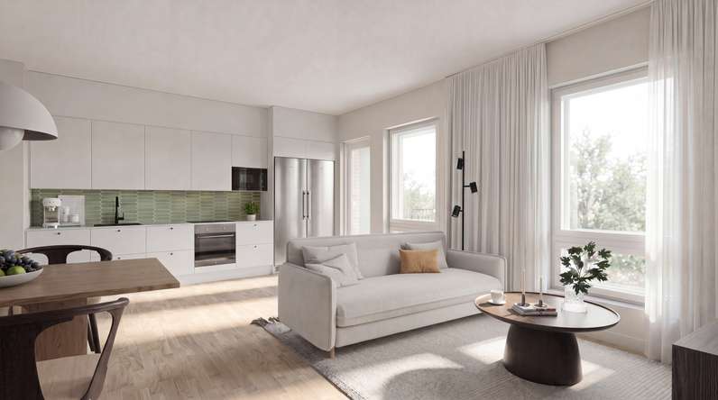 Kerrostalo, 3h+kt+s, 62,5 m², Raisio - Näkymä 4