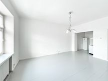 Viihtyisä ja avara yksiö loistosijainnilla Kalliossa.