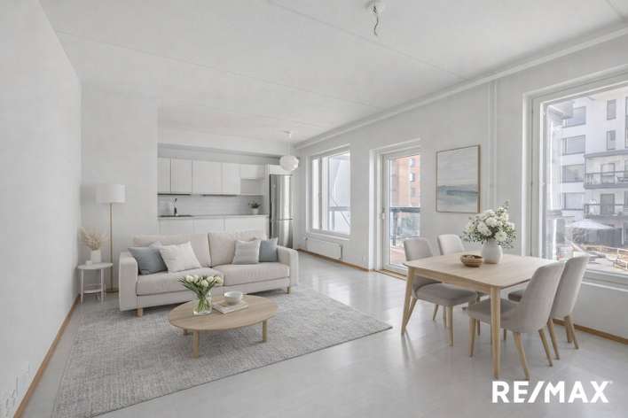 Kerrostalo, 2h+k+s, 55,5 m², Vattuniemi - Näkymä 3
