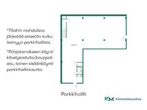 Pohjakuvassa ei näy väliseinät