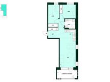 Kodin pohjapiirros (3h+kt, 62,5 m²)