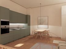 Olohuone/keittiö/ruokailutila - Vardagsrum/kök/matplats