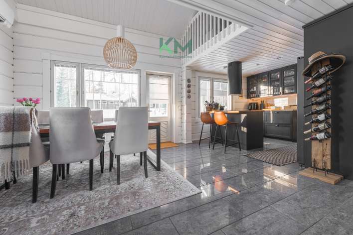 Loma-asunto, oh-keittiö, mh, kph/wc, sauna, wc, et ja parvella aula sekä pari alkovia, 60/87 m², Tahkovuori, Kuopio