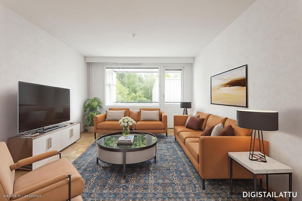 Digistailattu olohuone