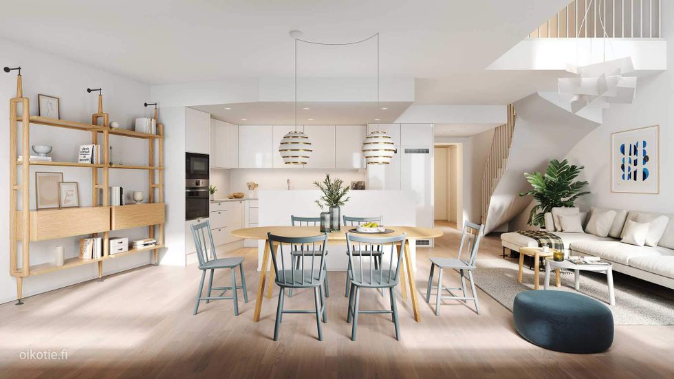 Visualisointikuva Renatan asunnosta B 36, 5h+kt+s, 120,5 m²