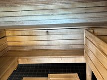 Yhtiön sauna.