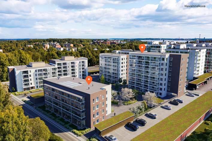 Kerrostalo, 2h+kt, 40 m², Lielahti - Näkymä 4