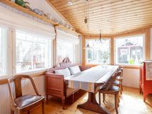 Päärakennuksen veranta/ruokailutila
