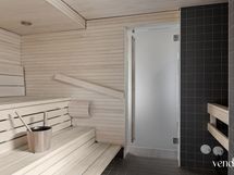 Yhtiön uusittu sauna