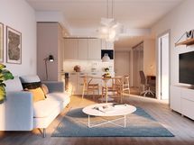 Visualisointi kodista (2h+kt, 37 m²)