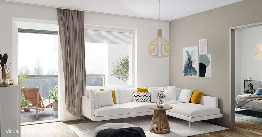 Kerrostalo, 3(-4)h+kt, 78 m², Pasila - View 2