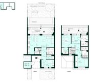 Kodin pohjapiirros Tuulikello 3 A 03 (4h+kt+s, 112 m² + varasto 4 m²)