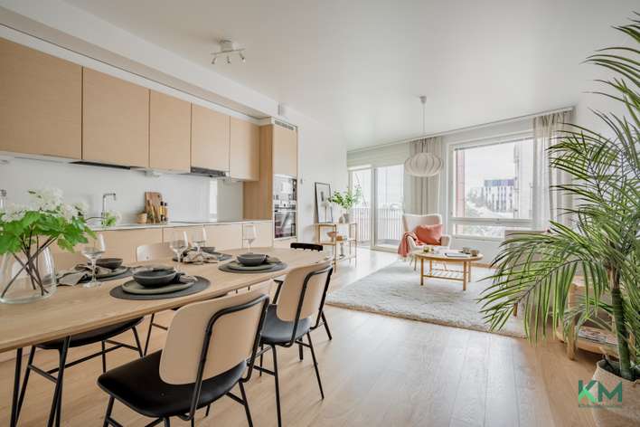 Kerrostalo, 3h, avok, rt, alk, vh, kph, s, erill. wc, lasitettu parveke, 81,5 m², Meilahti