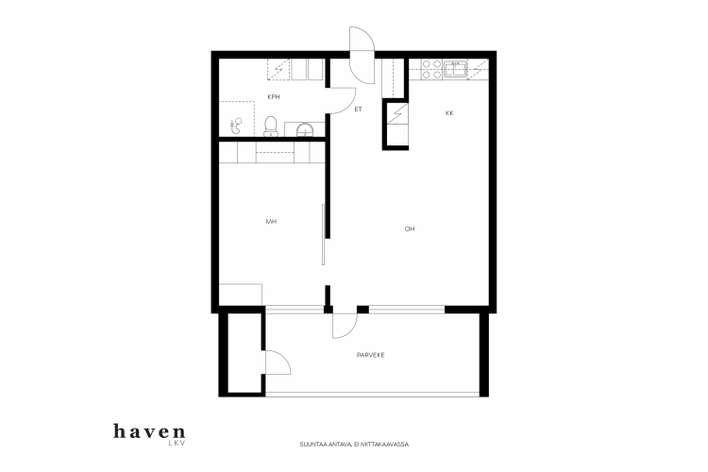 Kerrostalo, 2h, kk, lasitettu parveke, 47,5 m², Myllypuro - Näkymä 2