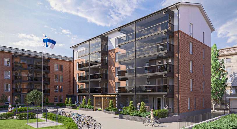 Kerrostalo, 2h+kt+s, 40 m², Klemettilä – pohled 2