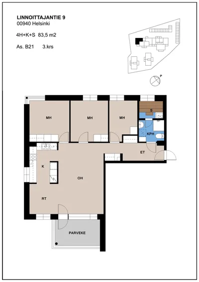 Apartment in Helsinki - Näkymä 2