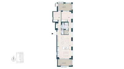 Kerrostalo, 3h+kt+s, 86 m², Kalasatama - Näkymä 2