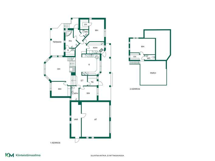 Omakotitalo, k, oh, 4mh, s, kph, kph/wc, 2wc, khh, 2vh, yläaula/parvi, 168/220 m², Ahtiala - Näkymä 3