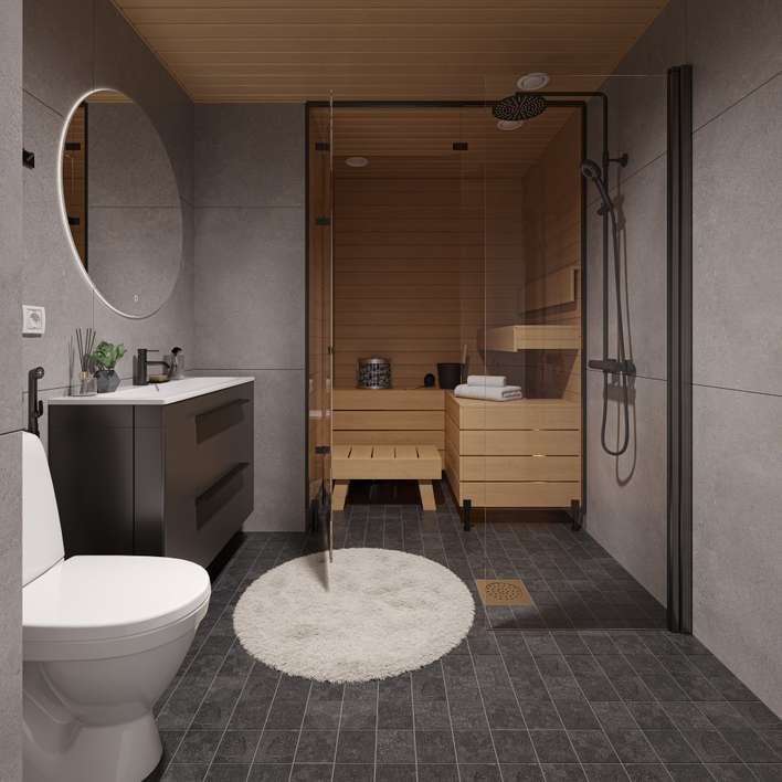 Kerrostalo, 3h, kt, sauna, vaatehuone, lasitettu parveke, 69 m², Kivistö - Näkymä 3
