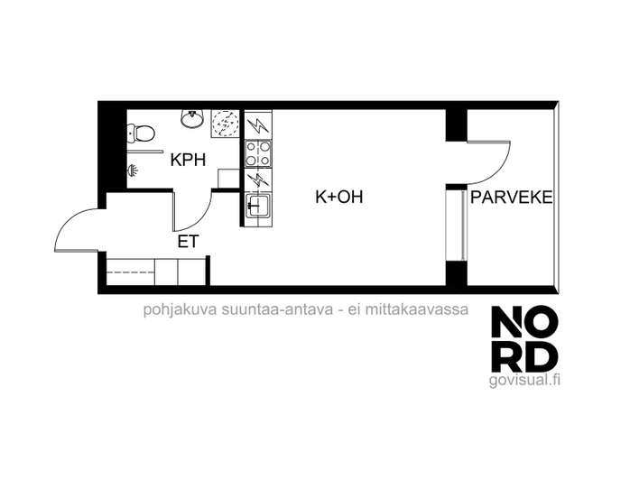 Kerrostalo, 1h+k, 27,5 m², Finnoo – pohled 2