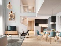 Visualisointi Renatan kodista A 21, 4h+kt+s, 113 m²