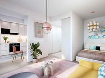 Kodit 28 m² | 1H+KT | Visualisointi