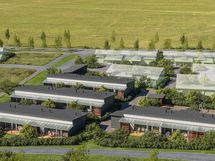 Visualisointikuvassa taiteilijan näkemys alueesta