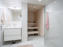 Vaaleat sävyt myös saunassa