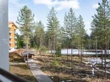 lampinäkymä parvekkeelta