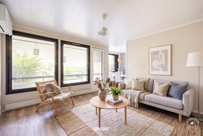 Rivitalo, 3h+k+rt+s+psh+wc+vh+tk+et+var, 76.5 m², Luolaja, Hämeenlinna