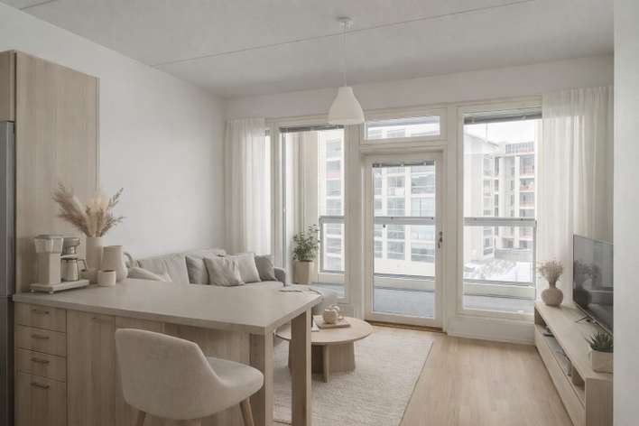Kerrostalo, 2h+kt+s+parveke, 34,5 m², Nuijala