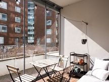 Lasitettu patio