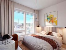 Kodit 68,5 m² | 3H+KT | Visualisointi | Näkymä vaihtelee kerroksittain