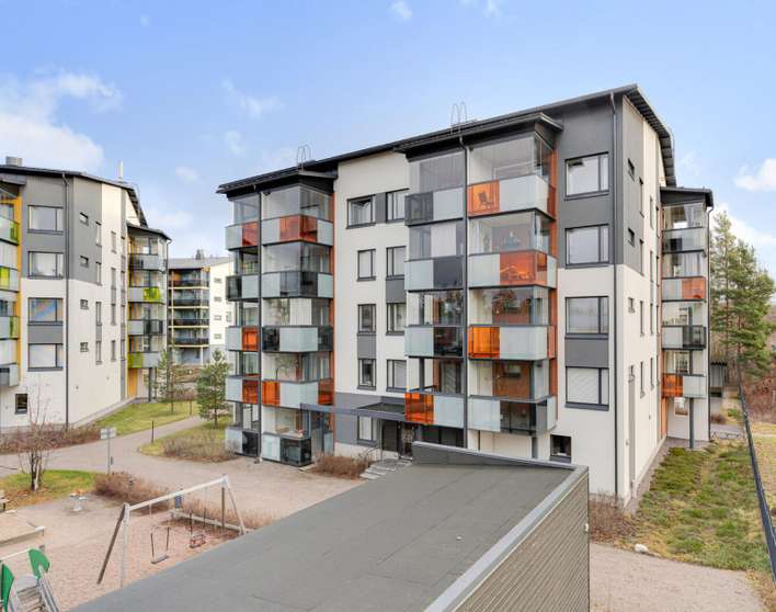 Kerrostalo, 2h, kt, kph, lasitettu parveke, 45,5 m², Rajakylä