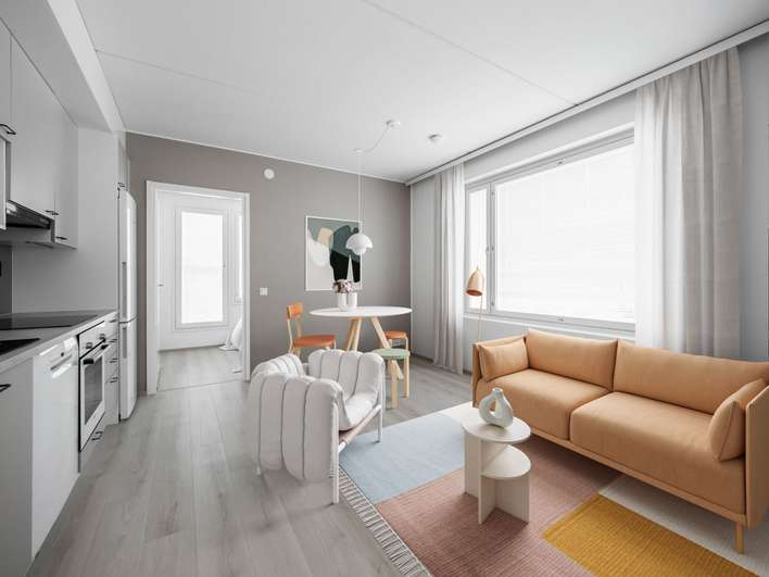 Kerrostalo – Oulu, Karjasilta, Höyhtyä - Näkymä 2