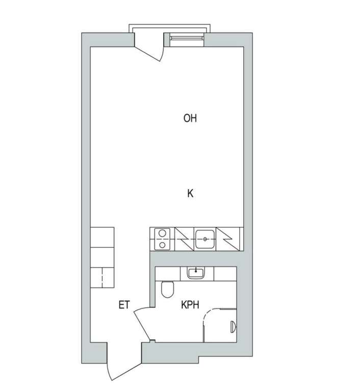 Kerrostalo, 1h+k+kph+r.parv, 28 m², Järvenperä - Näkymä 3
