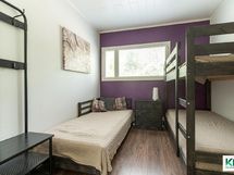 Majatalon majoitushuone.