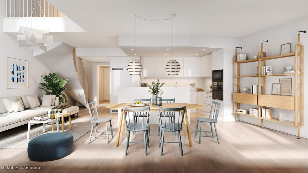 Visualisointikuva Renatan asunnosta B 37, 5h+kt+s, 119,5 m²