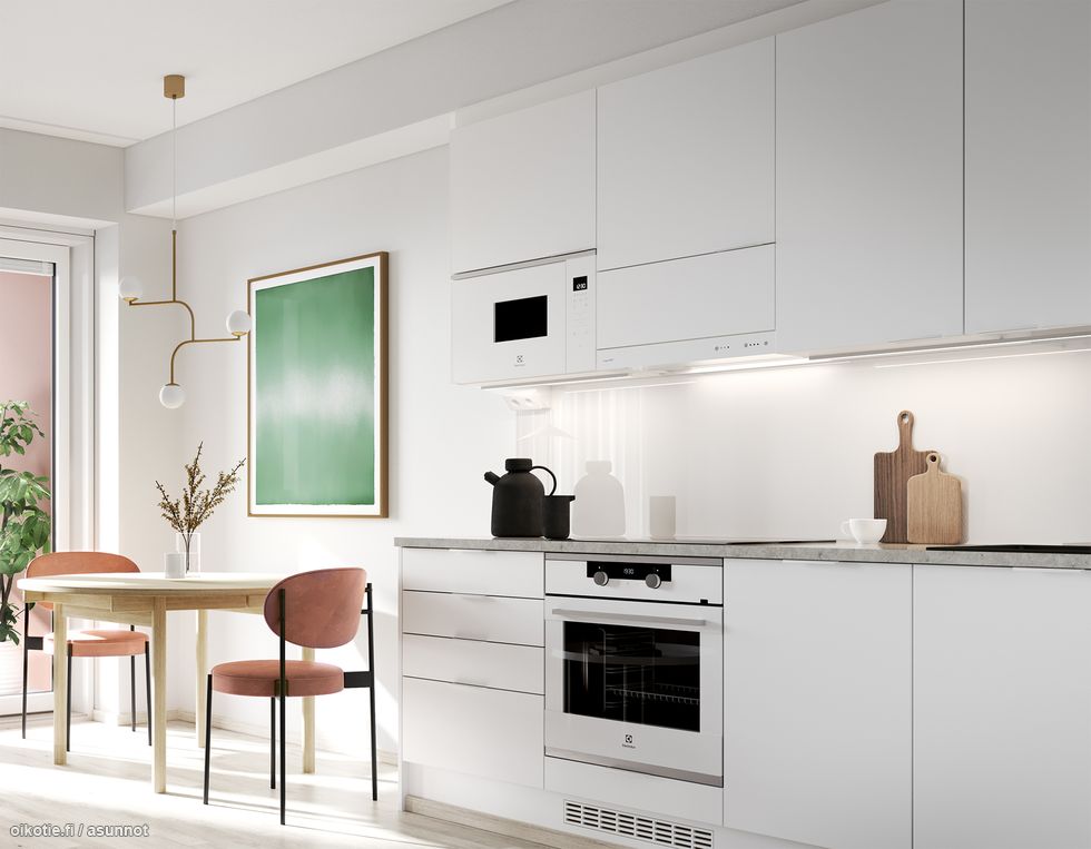 Visualisointikuvassa taiteilijan näkemys aiemmin valmistuneesta kohteesta.