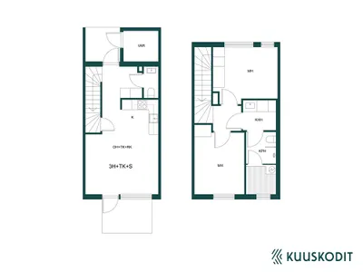 Rivitalo, 3h+tk+s, 67,5 m², Tuomala - View 2