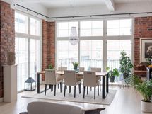 Ruokailemaan mahtuu isompikin porukka