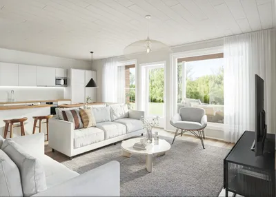 Puutalo-osake, 5h + avok + s + p, 106 m², Samulinniemi - Näkymä 2