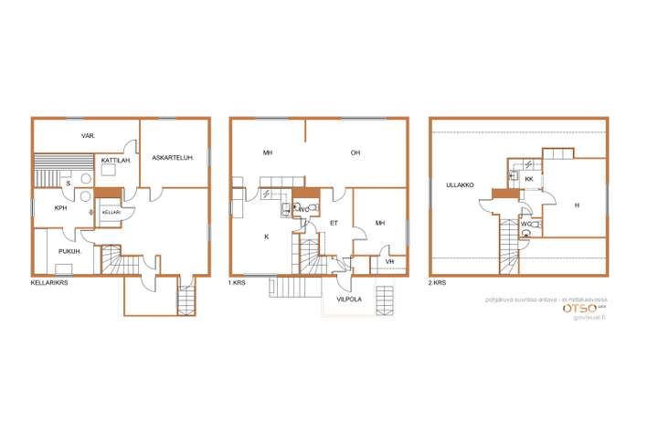 Omakotitalo, 5h,k,ph,s,kuisti,3wc,at,var, 113/148 m², Päärnäinen - Näkymä 2