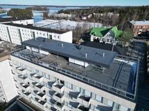 taloyhtiön kattoterassilta aukeaa upeat näkymät