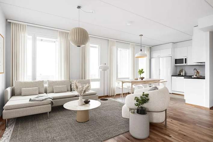 Kerrostalo, 3h,kt,s, 63,5 m², Keskusta - Näkymä 2
