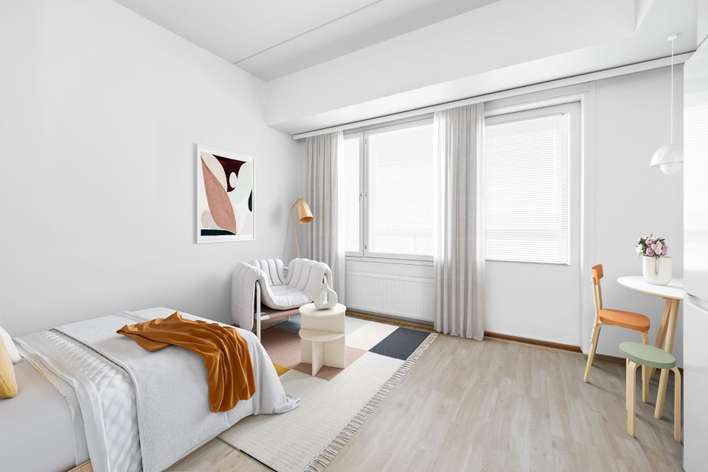 Kerrostalo, 1h+k+kph+l.parv, 24,5 m², Toppilansalmi, Oulu