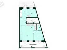 Kodin pohjapiirros (3h+kt, 64,5 m²)